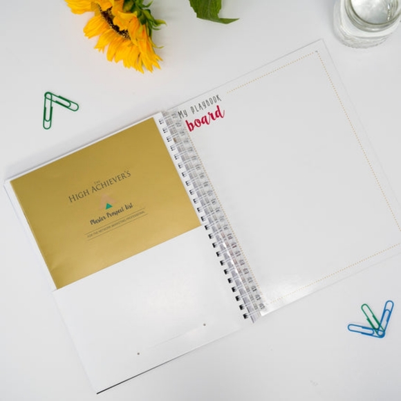 Network Marketing Planner Blue 90 Day High Achievers Playbook Spiral Bound 9x12 - Picture 6 of 10